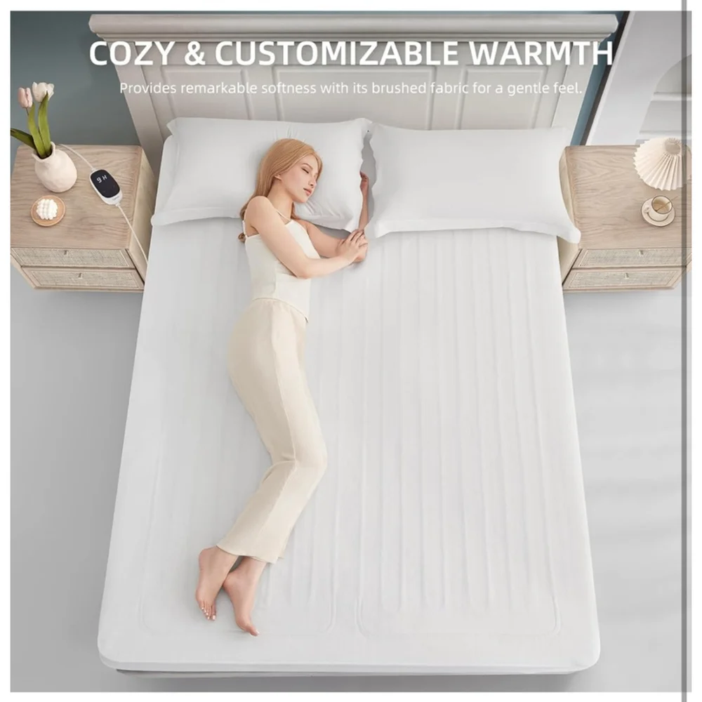 NEW Heated Mattress Pad Twin Electric Mattress 9 Settings